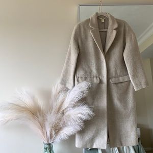 Cream H&M dress coat